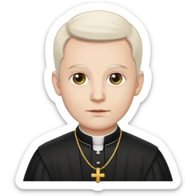 The priest presiding over the wedding sticker