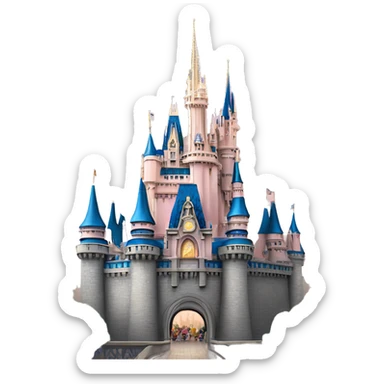 Disneys magic kingdom cinderellas castle  sticker
