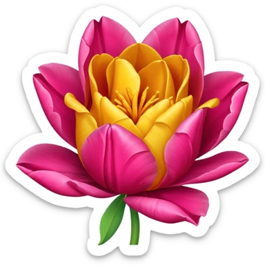 Tulip rose sticker