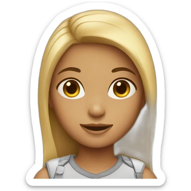 Girl marketing  sticker