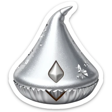 Glittery Hershey’s kiss  sticker