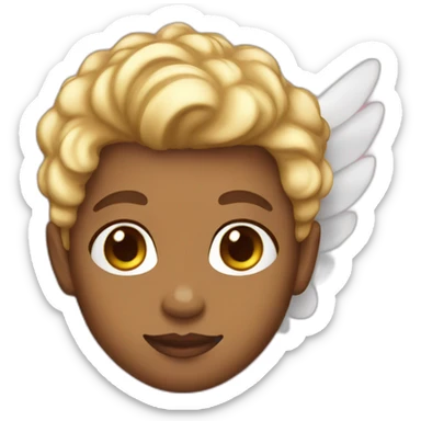 cupid light skin with wings sticker