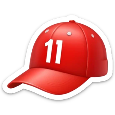 empty red cap with number “1” on it sticker