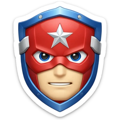 hazme un emojis del escudo del capitán América sticker