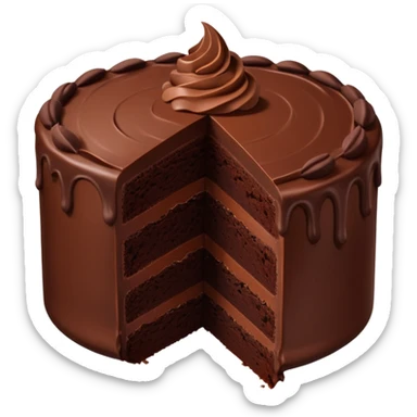 Chocolate cake sticker