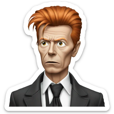 daavid bowie sad sticker