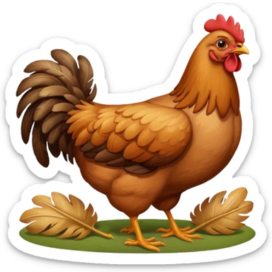 chicken eat sticker