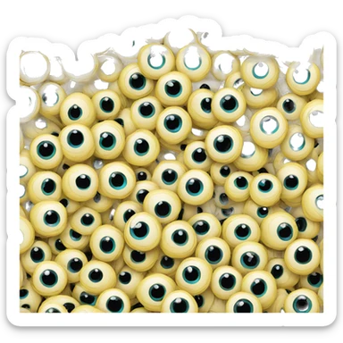 Eyeballs in an eyeball with eyeballs sticker