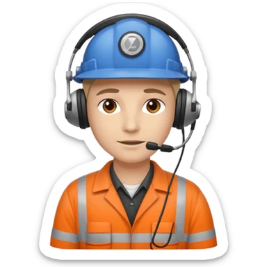 Dispatch department worker  sticker