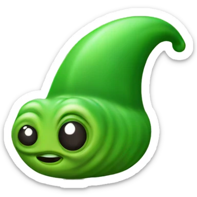 green slug to the left sticker