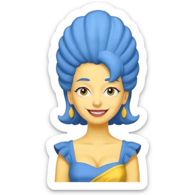 Simpson women sticker