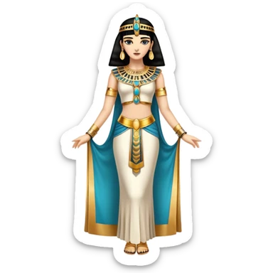 fullbody annunaki cleopatra sticker