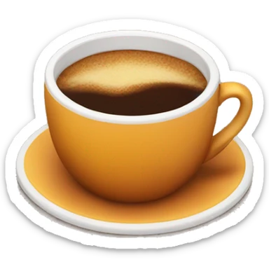 Cup of Atumn cofe sticker