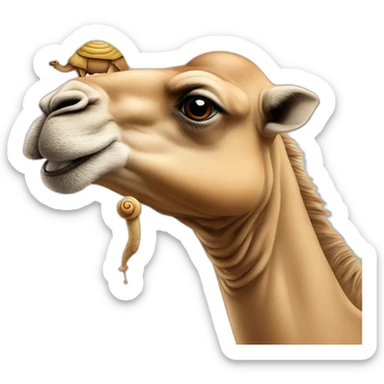 camel-with-snail-head sticker