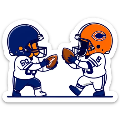 Dallas cowboys vs Chicago Bears  sticker