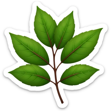 convert the green colour stem part into dark brown colour sticker