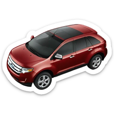 Ford edge red 2010 sticker