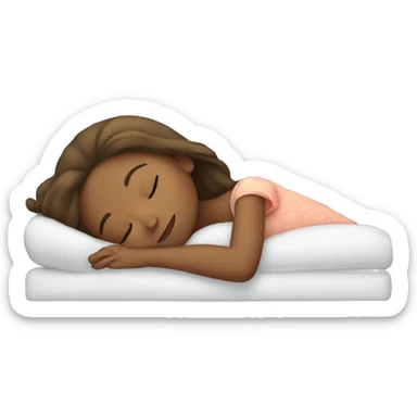 Girl sleeping sticker