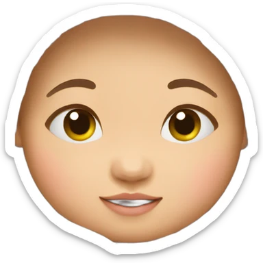 Newborn Asian baby sticker