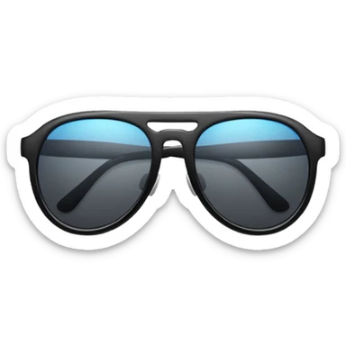 Óculos de sol preto sticker