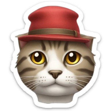 cat-wearing-hat sticker