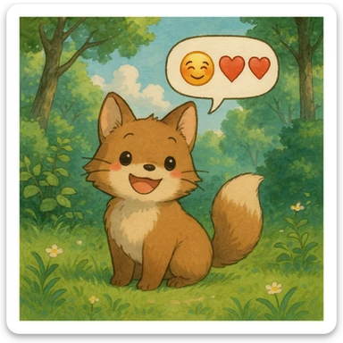 speech balloon with emojis sticker