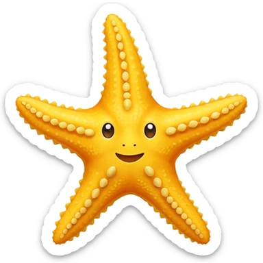 Yellow Starfish sticker