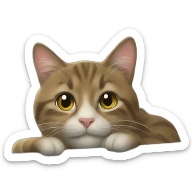 catch the cat sticker