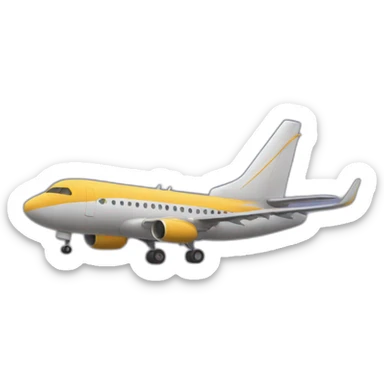 flight arriving sticker