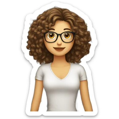 quiero una chica con lentes para leer sticker
