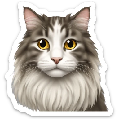 Norwegian forest cat  sticker