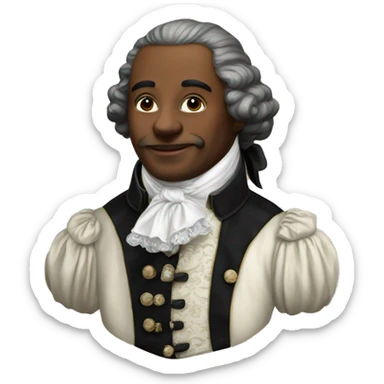 photorealistic aristocrat XVIII century sticker