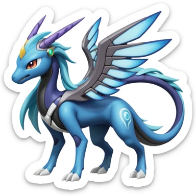 Meloetta-Zekrom-Kyurem-Dialga-Suicune-hybrid sticker