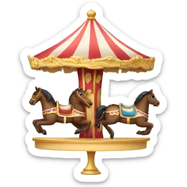 A carousel  sticker