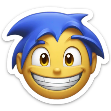 sonic happy mood sticker