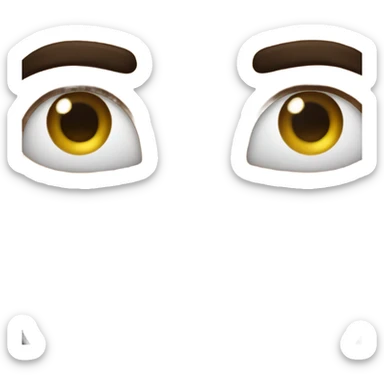 Heart eyes drool sticker