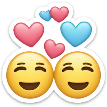Symbols-Hearts-couple-coloured-pastel-shade sticker