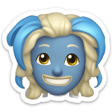 Cohete especial azul sticker