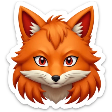Kurama Anime 9 tails sticker