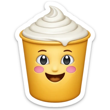 emoji yaourt pret à copié collé dans un IDE sticker