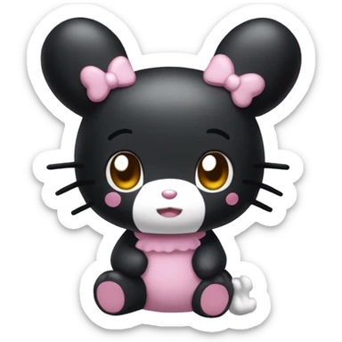 My Melody's Kuromi sticker