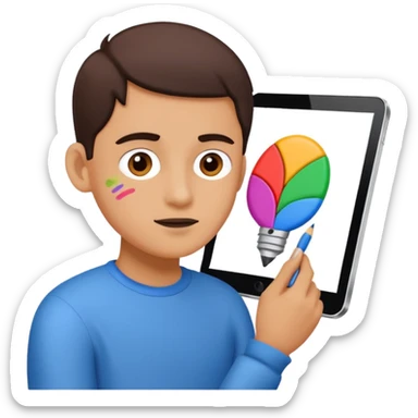 a game with drawing, scribblio sticker