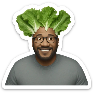 a single piece of mustard greens sticker