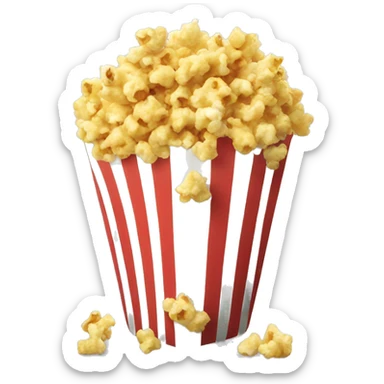 Pop corn sticker