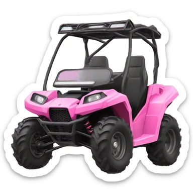 Polaris Pink buggy atv sticker