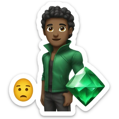 emerald with shin sticker