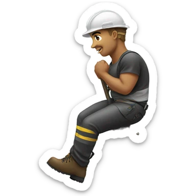 Lineman on pole sticker