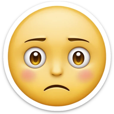 emoji unhappily surrendering sticker