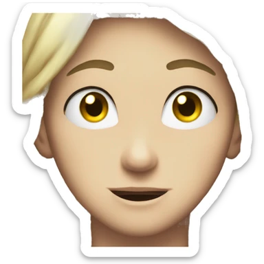 Anime jealous face sticker