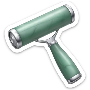 silver guasha and silver jade roller sticker